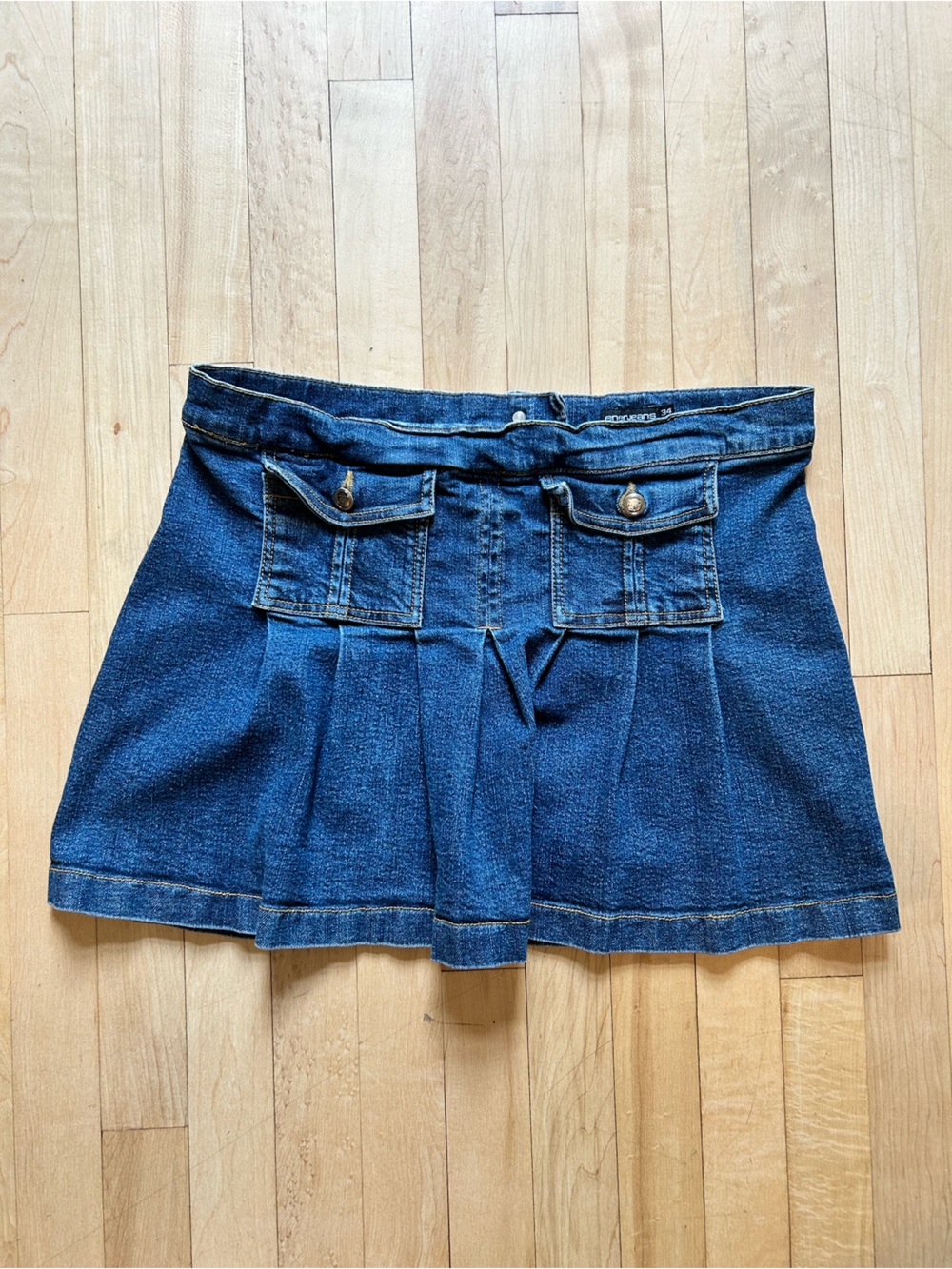 Women's Dark Blue Denim Mini Skirt